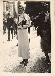 Auteuil Horse Race-Course Top Fashion Lady Photo 1920'