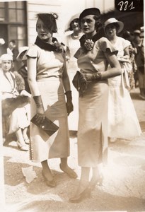 Auteuil Horse Race-Course Top Fashion Lady Photo 1920'