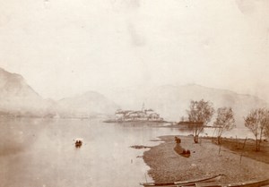 Italy Maggiore Lake Pallanza View snapshot Photo 1899