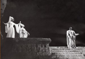 Jean Cocteau Renaud Armide Baalbek Lebanon Photo 1962