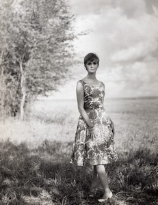 French Woman Fashion Model P Billet old Astre Photo 1960