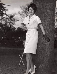 French Woman Fashion Model Joppy old Photo 1960