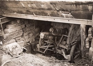 German Gun Passchendaele battle WWI old Photo 1917'