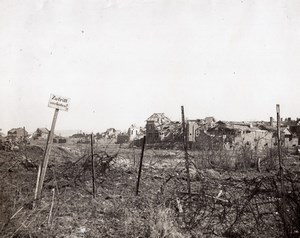 Fall of Peronne British Troops WWI Photo 1917'