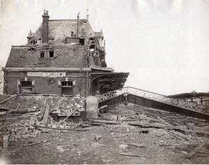 Peronne Flamicourt Train British Troops WWI Photo 1917'