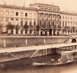 Hôtel de la Monnaie Seine Paris stereoview Photo 1865