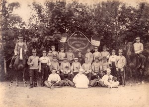 French Army 10er regiment Hussards old Photo 1887