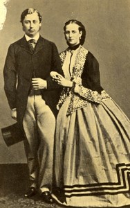 Prince & Princess of Wales old CDV Photo 1860'