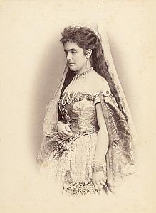 Princesse de Furstenberg Wien Old Atelier Adele Cabinet Card Photo CC 1869