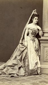 Princesse de Furstenberg Viennna Old Atelier Adele Cabinet Card Photo CC 1869