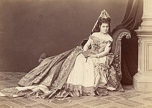 Princesse de Furstenberg Wien Old Atelier Adele Cabinet Card Photo CC 1869