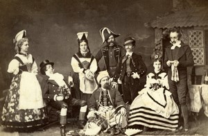 Austria Aristocracy Stage Play old Atelier Adele Cabinet Card Photo CC 1869