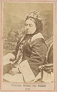 Queen Victoria United Kingdom old CDV Photo 1865