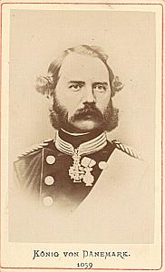 Denmark Royalty King Christian IX old CDV Photo 1865
