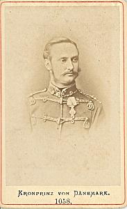 Denmark Royalty Frederik VIII old CDV Photo 1865