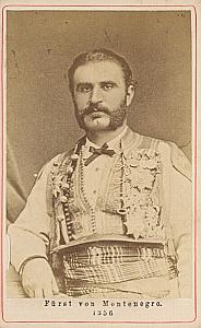 Prince of Montenegro Nicolas I Royalty CDV Photo 1865'