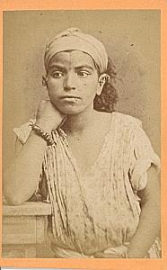 Oran young lady Oriental fashion old CDV Photo 1880'