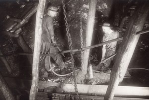 Coal Mine Worker Mining Lens France old Photo 1920