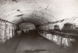 Coal Mining Wagon Tunnel Lens France old Photo 1920