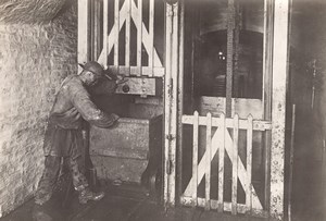 Coal Mine Worker Eletricity Lens France old Photo 1920