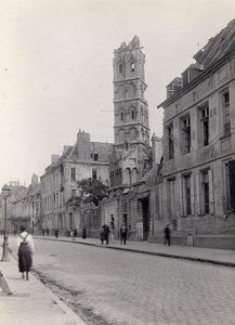 France Arras Ursulines Destruction WWI old Photo 1918'