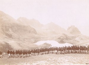 Alpes Mercantour Chasseurs Alpins Military Photo 1902