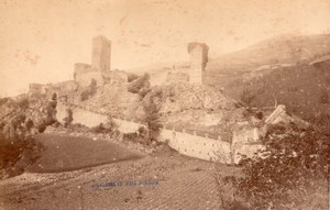 France Pyrenees Fortified Ruins France old Photo 1890'