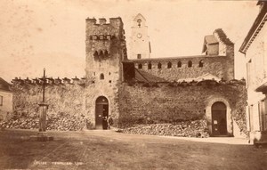 France Pyrenees Luz Saint Sauveur Templiers Fortified Church old Photo 1890'