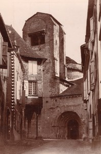 France Pyrenees Oloron-Sainte-Marie Église Sainte-Croix Church old Photo 1890'