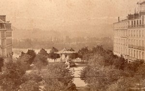 Pyrenees Pau Place Royale France old Photo 1890'