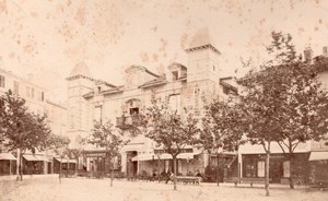 Saint Jean de Luz Cafe animated France old Photo 1890'