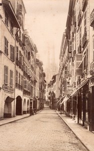 Pyrenees Bayonne old street France old Photo 1890'