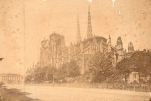 Bordeaux Cathedrale Saint Andre France old Photo 1890'