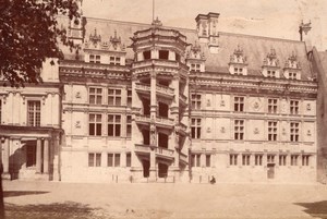 Blois Castle Renaissance Escalier France old Photo 1890