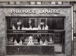 Pharmacy Shop Photographer Reflection France Photo 1930