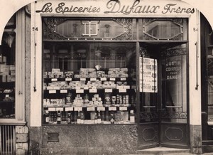 Grocery Shop Lille France Art Deco Jacquart Photo 1930