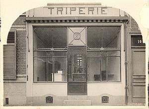 Tripe Shop Food Lille France old Jacquart Photo 1930
