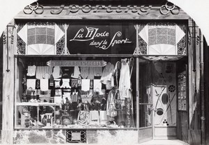 Sport Shop Lille France Art Deco Jacquart Photo 1930