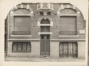 House facade Lille France Head Abstract old Photo 1930