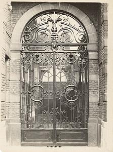 House Gate Photographer Reflection France Photo 1930