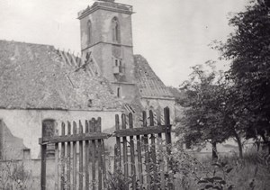 Vieux Thann Church Alsace WWI WW1 Military old Photo
