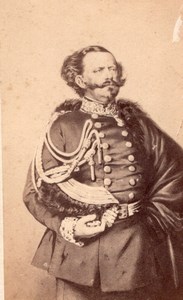 King Vittorio Emanuele II old Furne CDV Photo 1860'