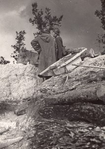 Trench Observatory Marne Front WWI WW1 old Photo