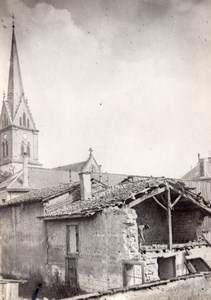 Mourmelon le Grand ruins Marne Front WWI WW1 old Photo