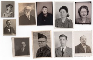 Unusual Set of 10 ID Photography Photobooth 1930-1950