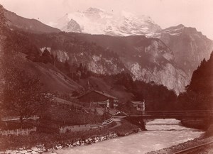 Around Interlaken Switzerland Old Snapshot Photo 1900