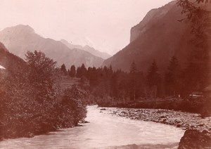 Around Interlaken Switzerland Old Snapshot Photo 1900