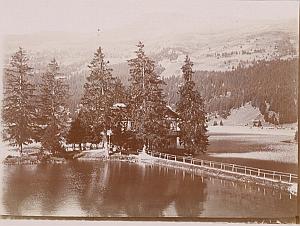 Lenzerheide Grisons Switzerland Old Snapshot Photo 1900