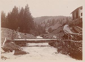 Lenzerheide Grisons Switzerland Old Snapshot Photo 1900