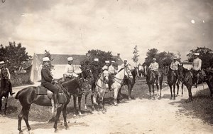 Champigny Campaign Military French Horse old Photo 1910